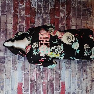 Launder "Legendary" Floral Print Hooded Mini Dress